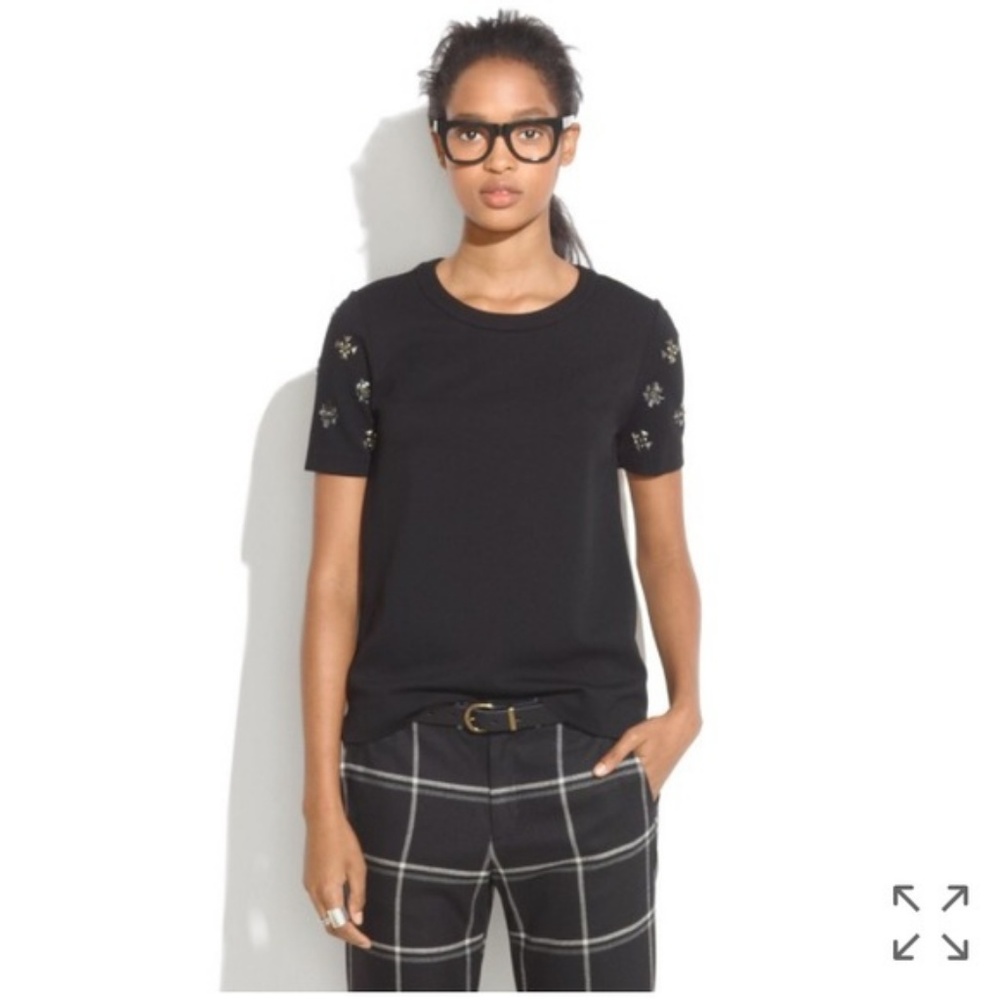 Madewell Geobead sleeve tee size XS